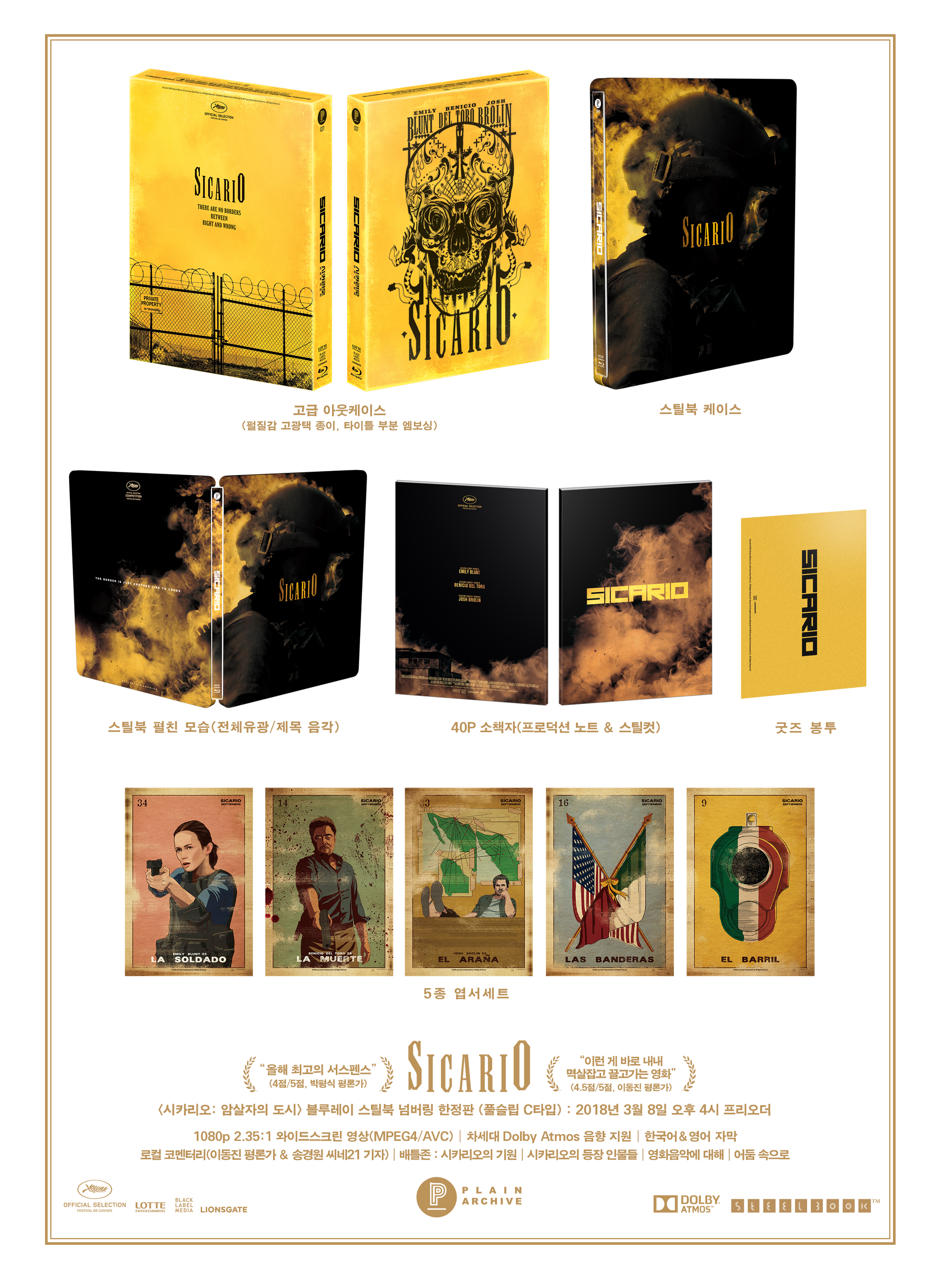 SICARIO Steelbook: Full Slip (Type C)