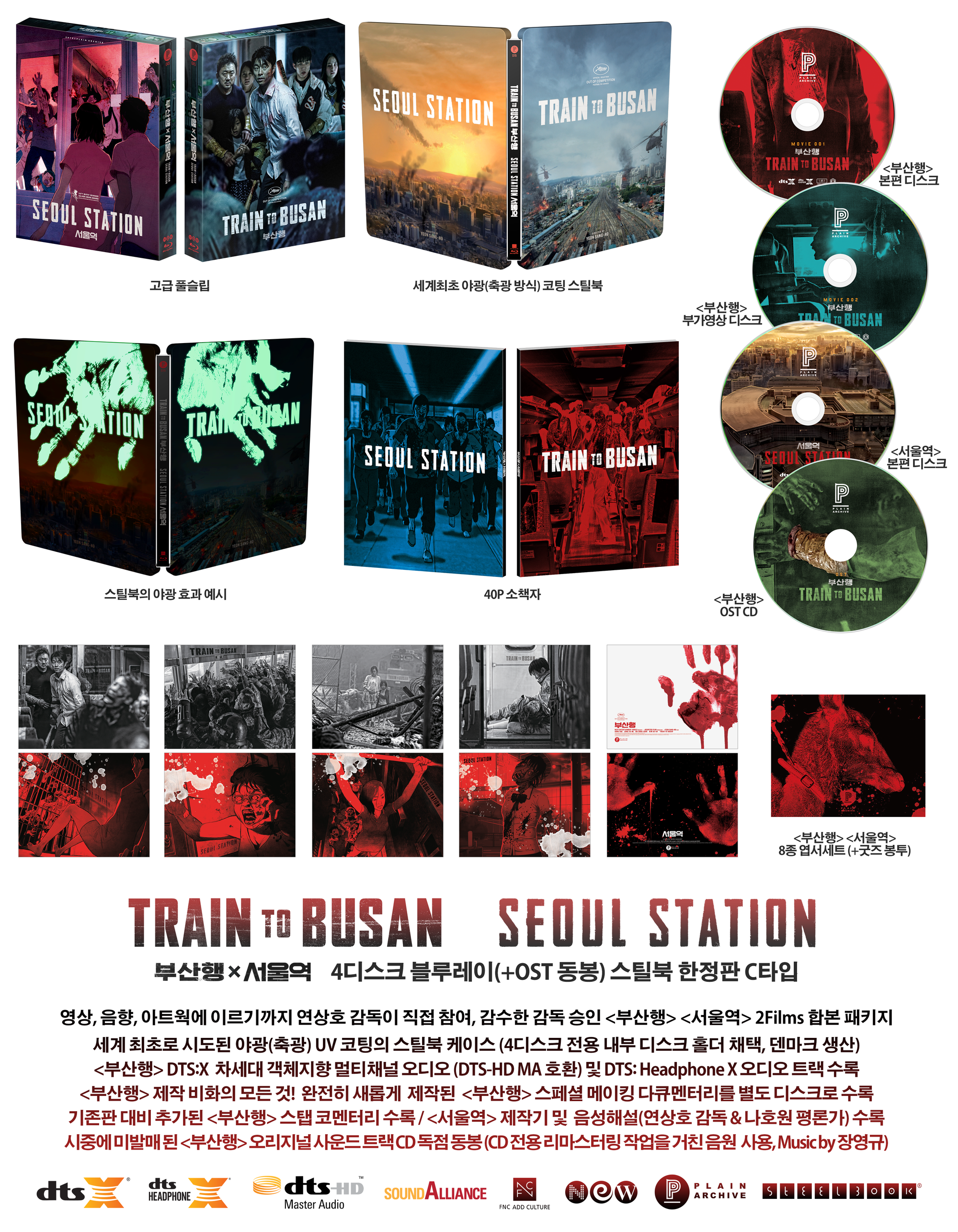 Train to Busan × Seoul Station Steelbook: Full Slip (Type C)
