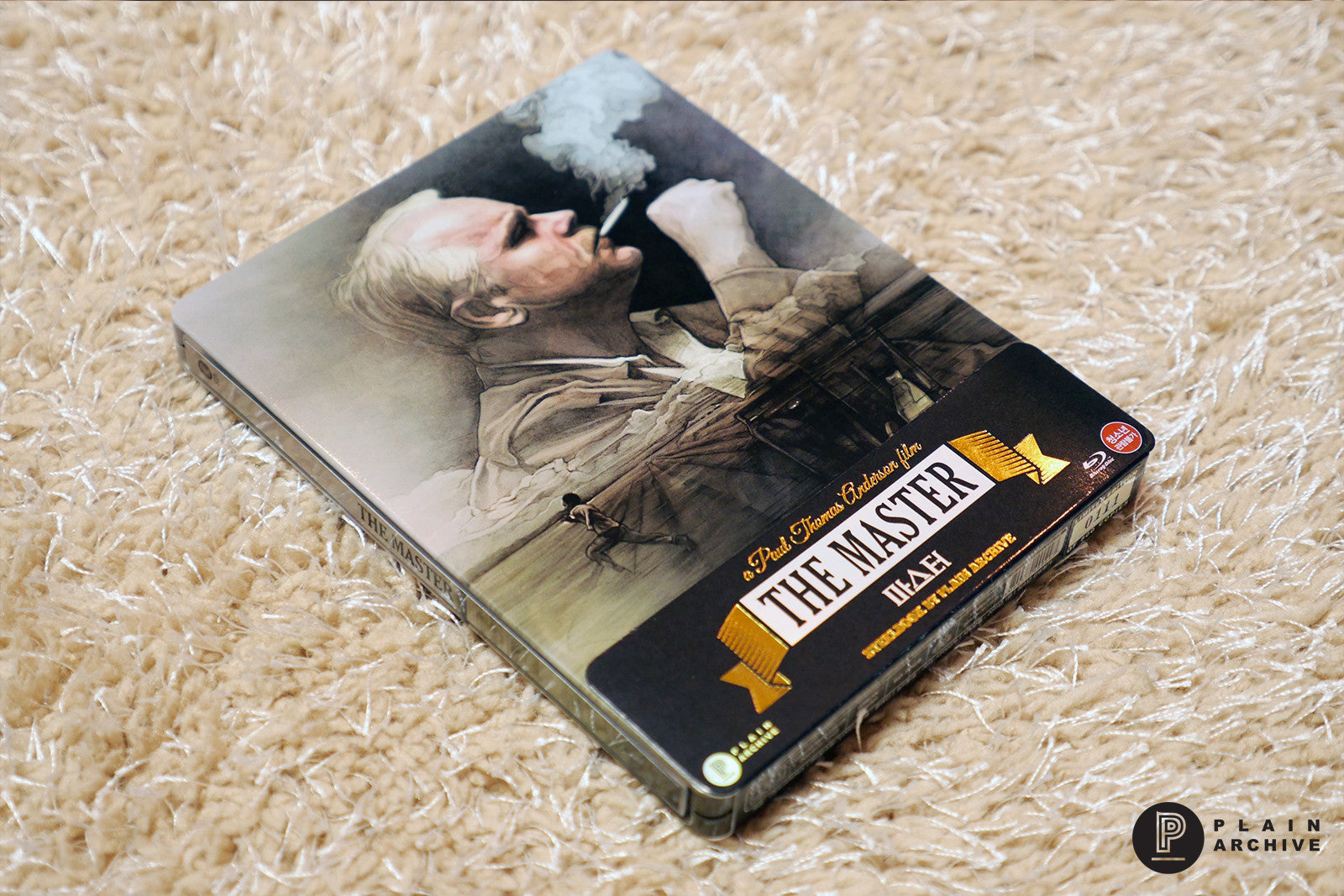 THE MASTER Steelbook with 1/4 Slip (Hologram & Gold foil finish)